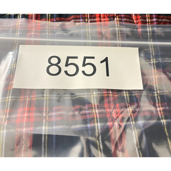 Christopher & Banks Vest Jacket Womens Size 1X Red Blue Plaid Quilted‎ Button-Up - Picture 15 of 15